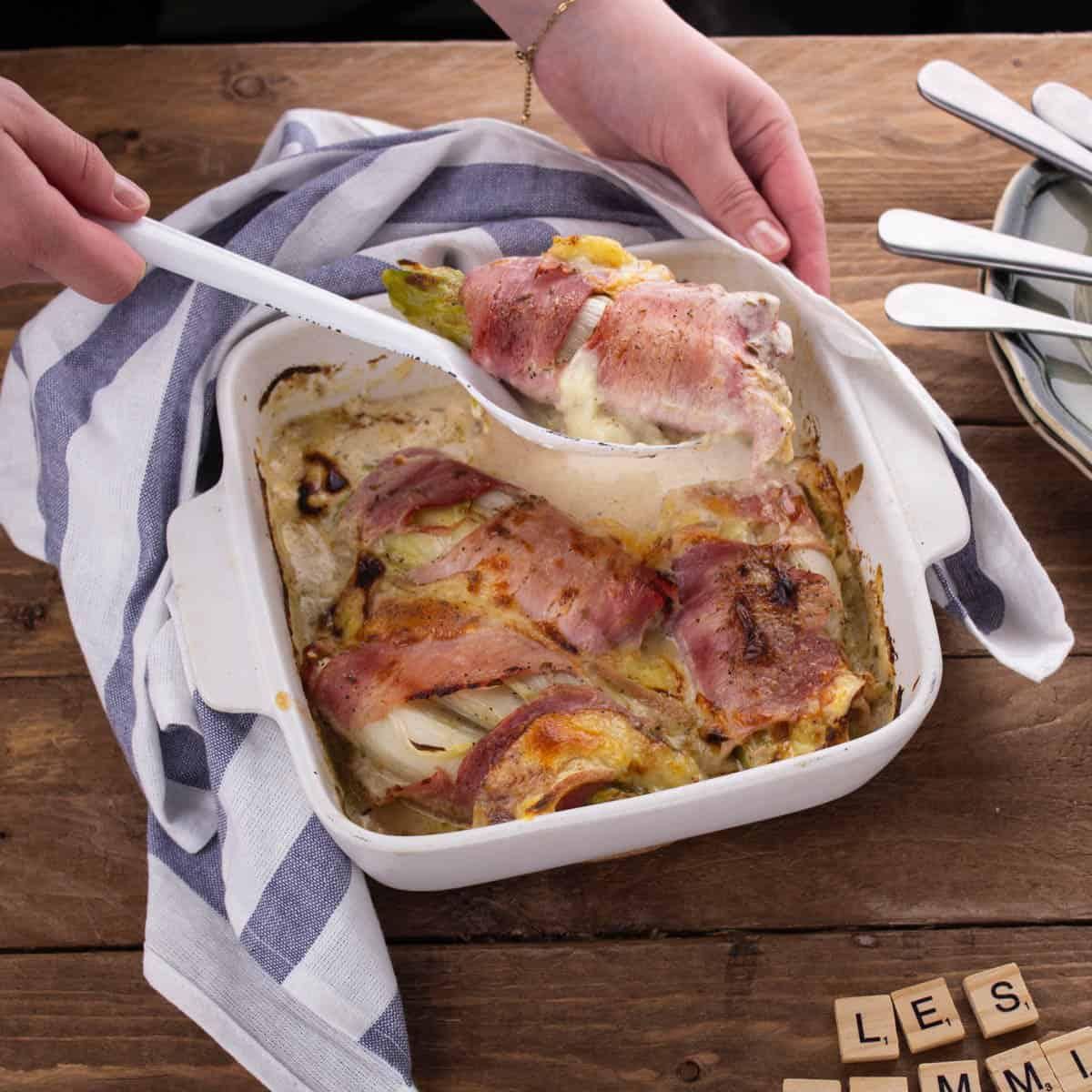 Endives au Jambon Gratinées à la Raclette
