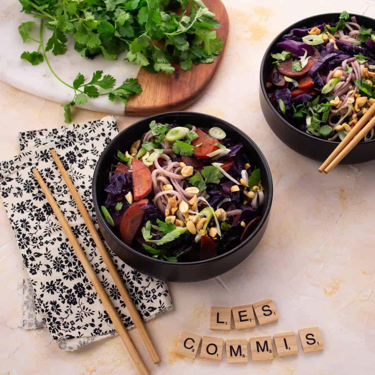 Nouilles Udon au Chou Sauté & Sauce Thaï