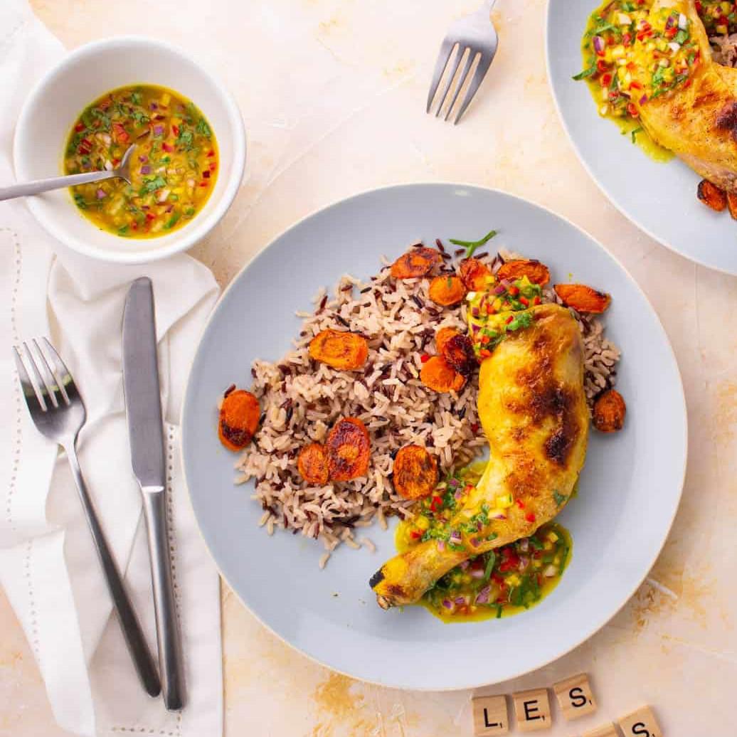 Cuisses de Pintade Croustillantes & Salsa Mangue