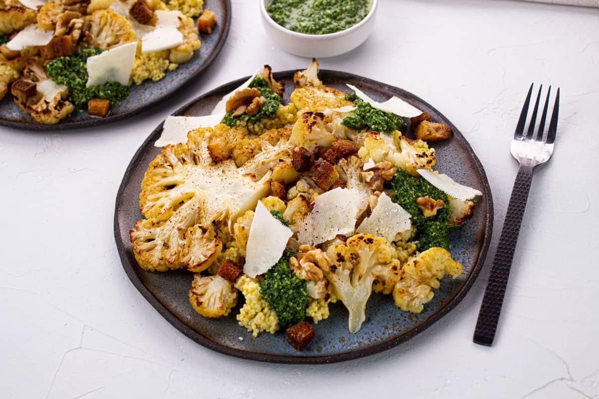 Chou Fleur Rôti & Pesto de Kale