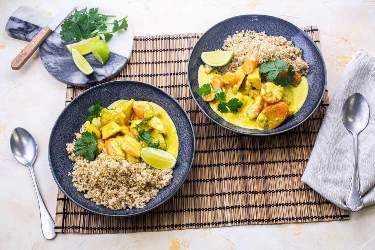 Légumes Onctueux au Curry & Coco