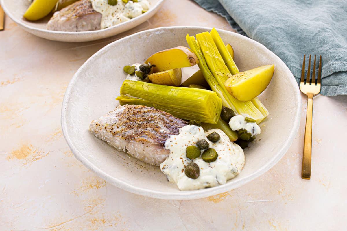 Poisson de la Criée & Sauce aux Câpres