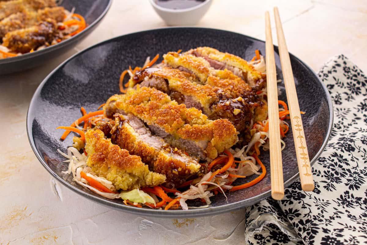 Escalopes de Porc Panées, Sauce Tonkatsu