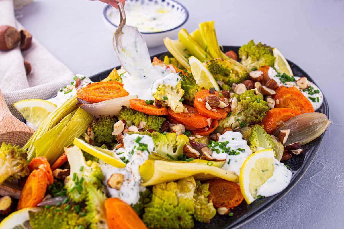 Romanesco Rôti & Sauce Brebis