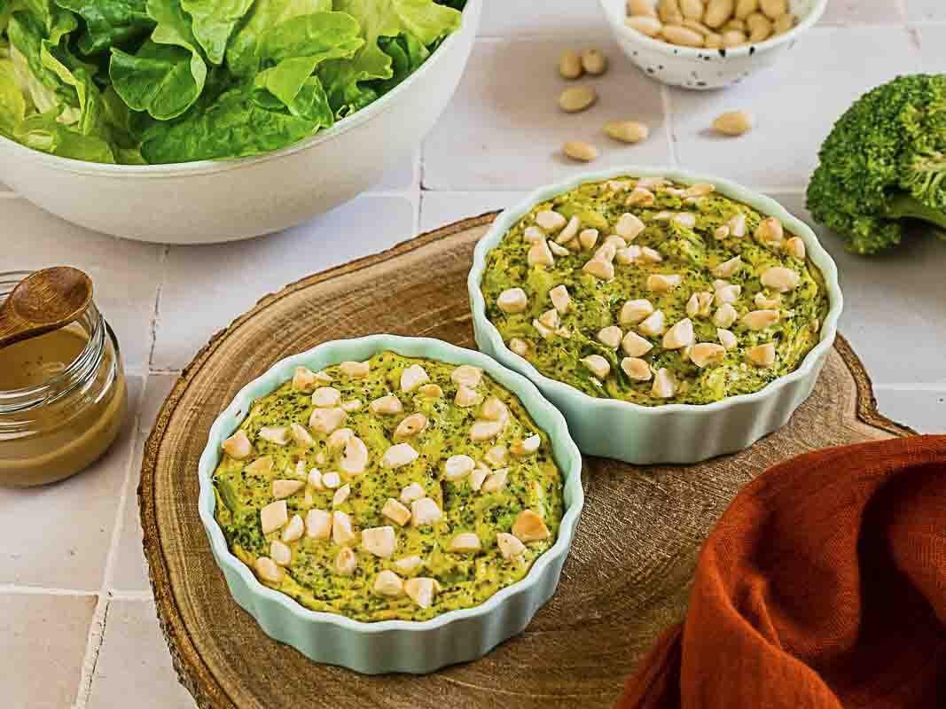 Flan de Brocoli aux Amandes