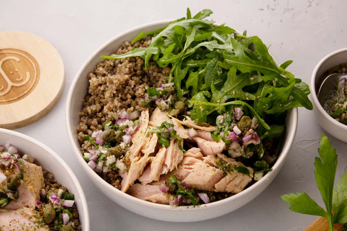 Thon Chimichurri & Salade de Lentilles aux Câpres