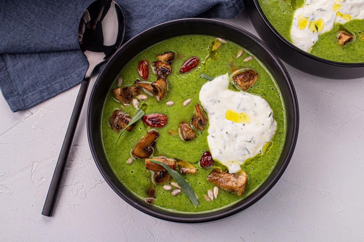 Velouté de Brocoli & Crémeux à l'Estragon