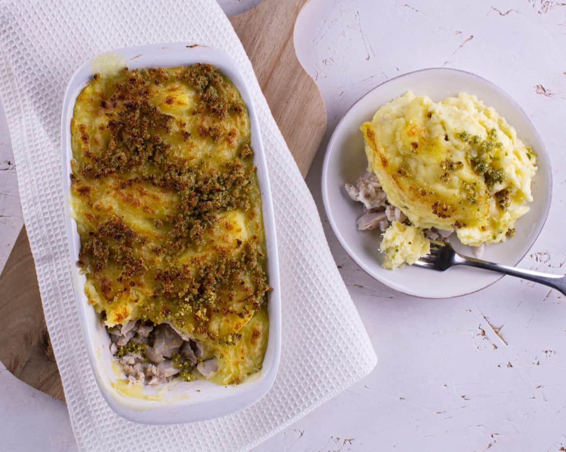 Parmentier de Poisson de la Criée au Chèvre Frais & Pesto