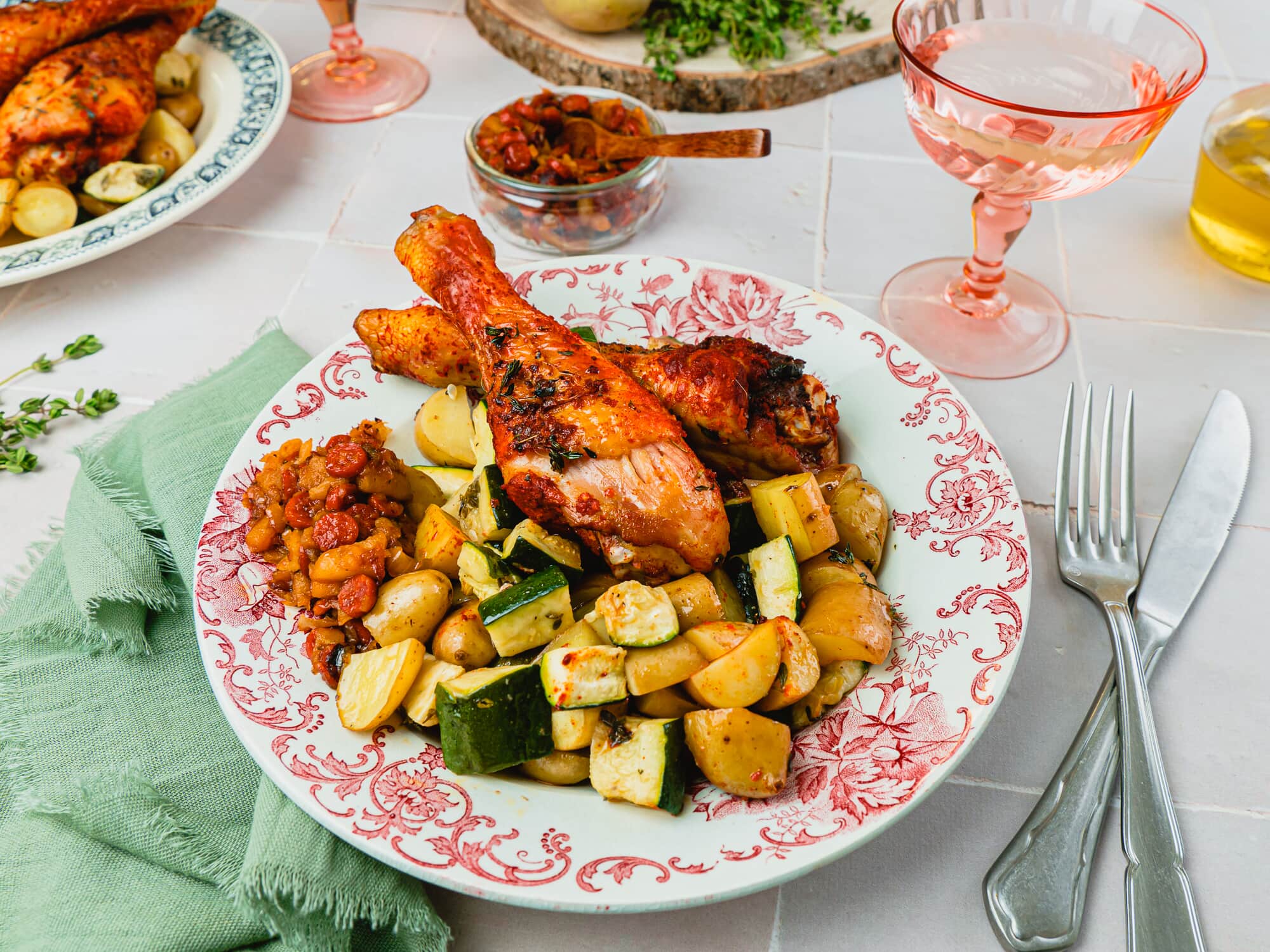 Poulet Rôti au Paprika & Chutney de Pomme