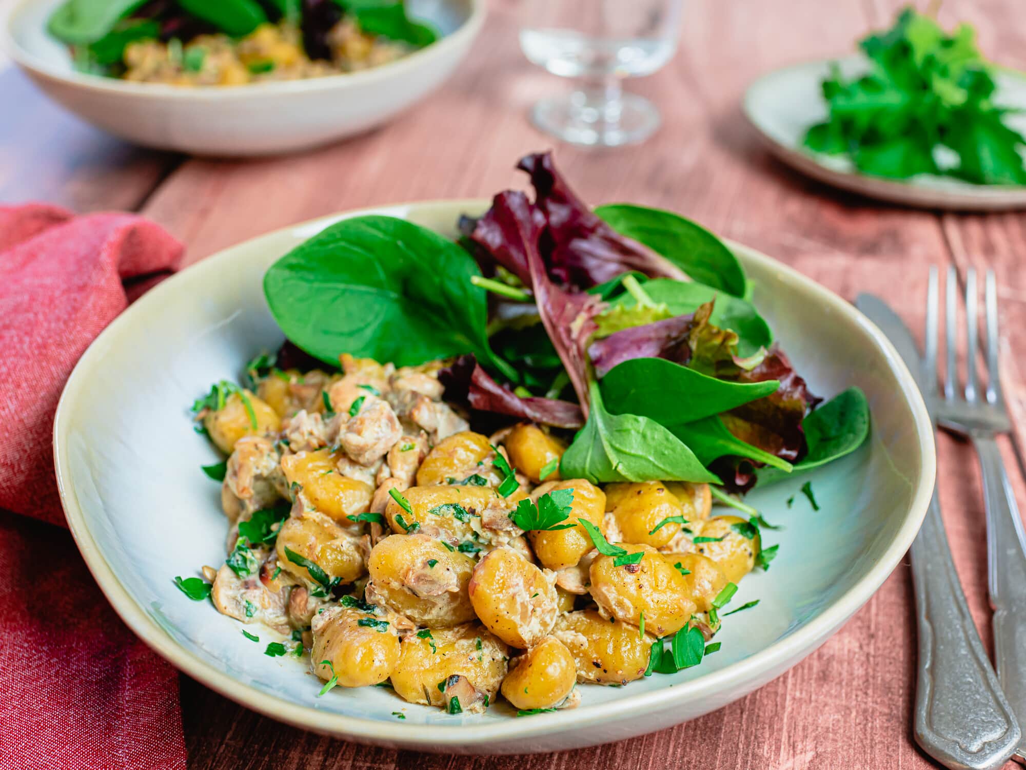 Poêlée de Gnocchi aux Champignons