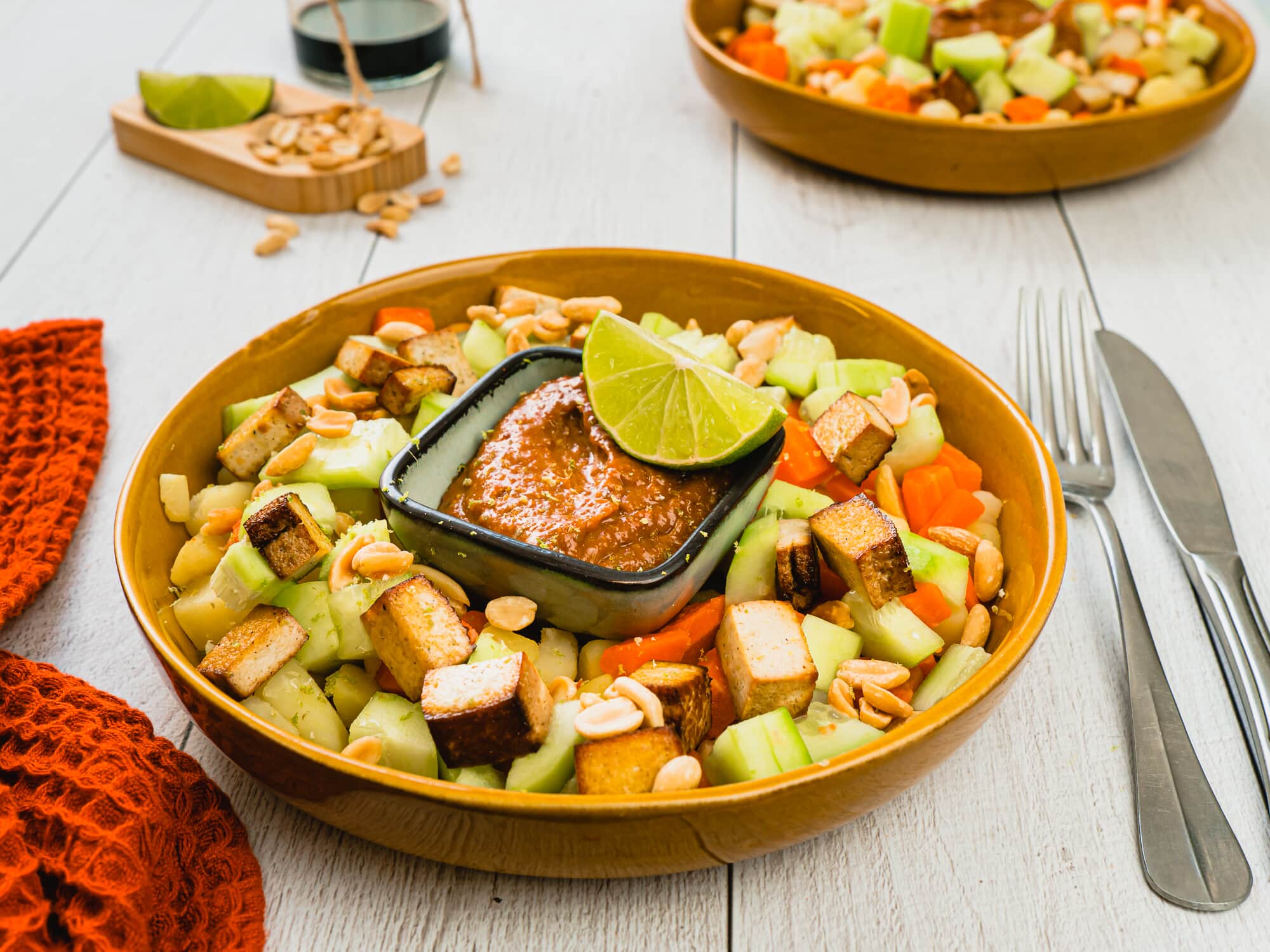 Bowl de Bali Sauce Satay au Tofu Fumé